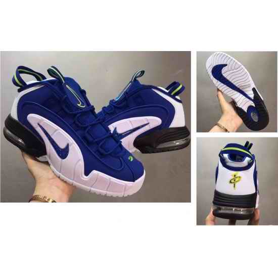 Nike Air Penny 1  Men Shoes Blue Red White